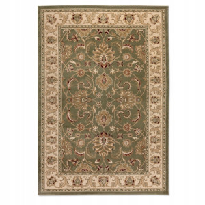 Dywan tradycyjny do salonu 80x120cm,NOURISTAN HERAT klasyczny zielono beżowy wzór