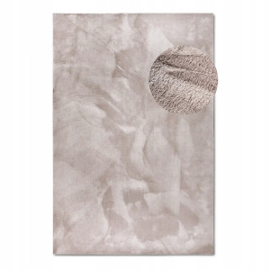 Dywan Shaggy do salonu 200x290cm,Elle DECOR COSY pluszowy szaro srebrny