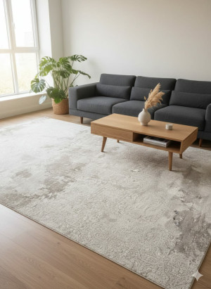 Dywan do salonu 300x500cm, kremowo beżowy wzór vinted, super jakość