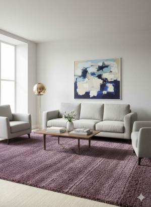 Dywan fioletowy ATLANTIK HALI Super Soft Shaggy D.Lilac 180x270