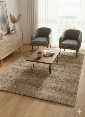 Dywan Super Soft Shaggy Beżowy – Atlantik Hali 180x270 cm