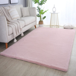 Dywan pluszowy Pouffy pudrowy róż 160 cm x 230 cm