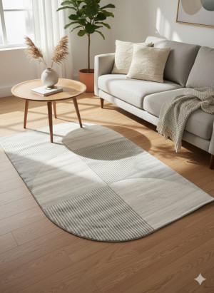 Dywan 133 × 190 cm nowoczesny kremowo-beżowy – Yaren Viera Promo