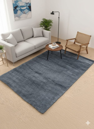Dywan nowoczesny granatowy 160x230 cm – miękki, elegancki, antypoślizgowy City