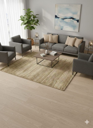 Dywan nowoczesny beżowy 160x230 cm – miękki, jednolity, elegancki Harmony Rezas