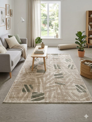 Dywan nowoczesny SETA PLATINUM D343A – kremowy 160x230 cm
