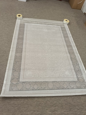 Dywan klasyczny SETA ANETT HIGH D528A – kremowo-szary elegancki 160x230 cm