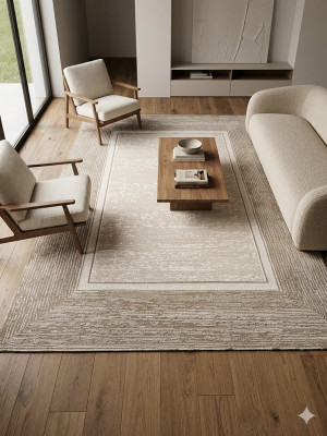 Dywan nowoczesny kremowy 160x230 – elegancka prostota