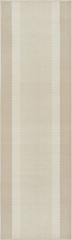 Chodnik na korytarz, przedpokój 80x250cm-Hanse Home Basic z krótkim miękkim włosem,beżowo kremowy