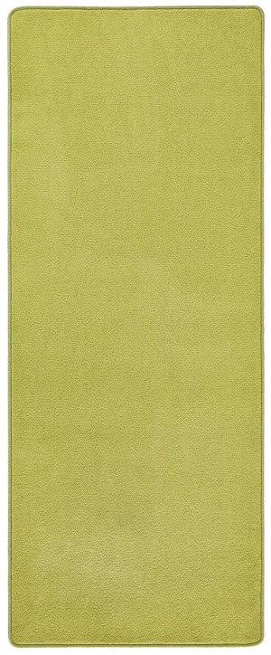 Chodnik na korytarz, przedpokój 80x300cm-Hanse Home z krótkim miękkim włosem, zielony kolor