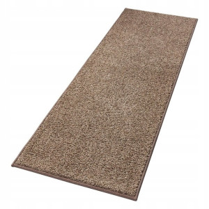 Chodnik na korytarz, przedpokój 80x300cm-Hanse Home z krótkim miękkim włosem, brązowy kolor