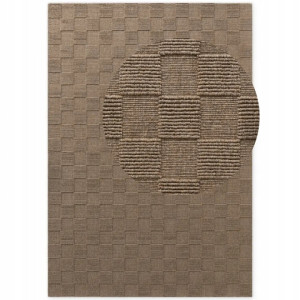 Chodnik naturalny z wełny 80x200cm,Villeroy&BOCH SCALA w kolorze brązowym ,tkany ręcznie