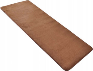 Chodnik na korytarz, przedpokój 80x300cm-Hanse Home z krótkim miękkim włosem, brązowy kolor
