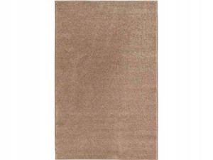 Dywan jednokolorowy do salonu 140x200cm-Hanse Home FANCY z krótkim miękkim włosem, brązowy kolor