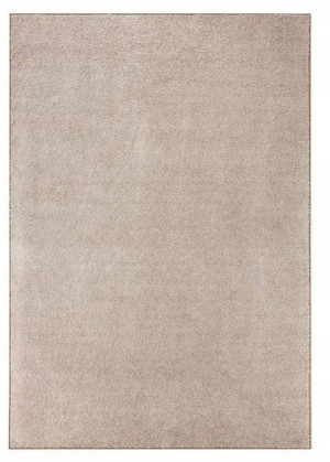 Dywan jednokolorowy do salonu 140x200cm-Hanse Home FANCY z krótkim miękkim włosem, beżowy kolor