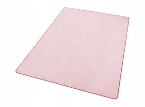Dywan jednokolorowy do salonu 160x240cm-Hanse Home FANCY z krótkim miękkim włosem, różowy kolor