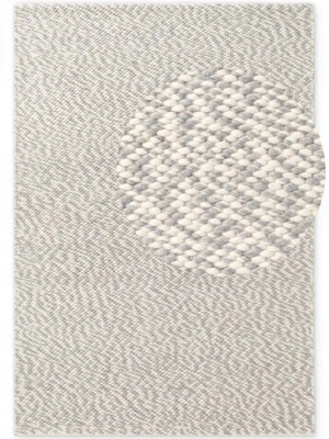 DYWAN wełniany do salonu 140x200cm w kolorze kremowo szarym ,Elle Decoration LYON BEANS