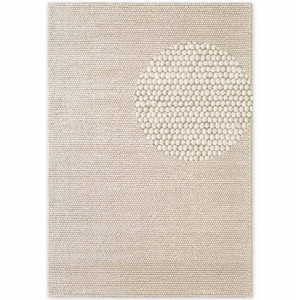 Dywan wełniany do salonu 160x230cm-Richmond DIANA Premium Ted Baker kremowy , z miękkim włosiem, pętelkowy