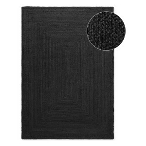 DYWAN naturalny z juty HANSE HOME JUNO 80x150cm w kolorze czarnym,dwustronny tkany ręcznie