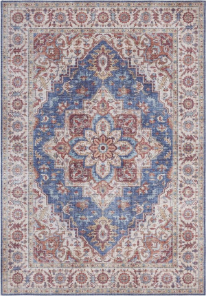 Dywan orientalny do salonu 80x150cm ELLE DECOR KASHMIR GHON, wielokolorowy płasko tkany wzór