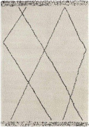 Dywan boho shaggy kremowy ekskluzywny Mint Rugs Roha 80x150 cm