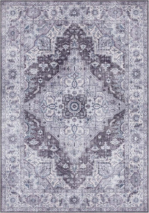 Dywan do salonu szaro błękitny premium 200x290 cm