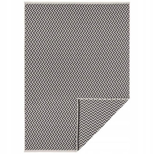 Dywan na taras czarny Ivy dwustronny 200x290 cm