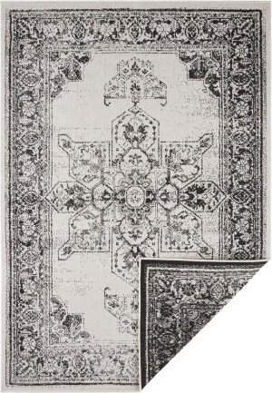 Czarny dywan na taras, dwustronny 160x230 cm