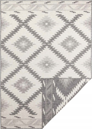 Dywan szary, w stylu boho dwustronny 160x230 cm