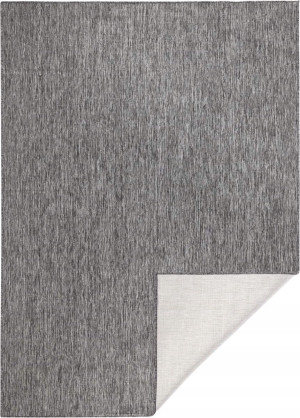 Dywan na taras 160x230cm NORTHRUGS MIAMI- szaro kremowy, dwustronny płasko tkany,zewnętrzno-wewnętrzny