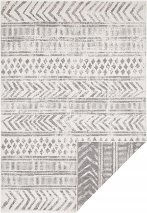 Dywan na taras boho kremowy szary Biri 160x230 cm