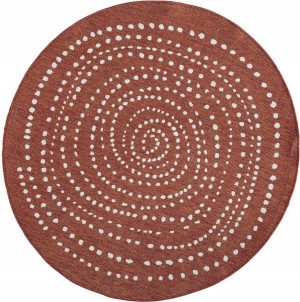 Sznurkowy dywan okrągły ceglany, Bali 140 cm
