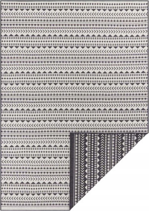 Dywan boho czarno biały, sznurkowy 160x230 cm
