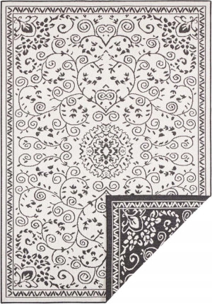 Czarny dywan orientalny sznurkowy 120x170 cm