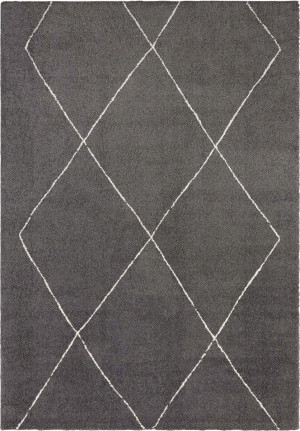 Dywan szary pluszowy, ciemny premium 120x170 cm