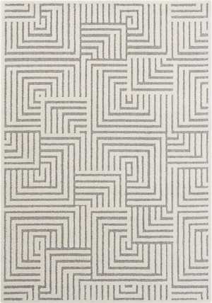 Dywan kremowy pluszowy premium z wzorem 120x170 cm