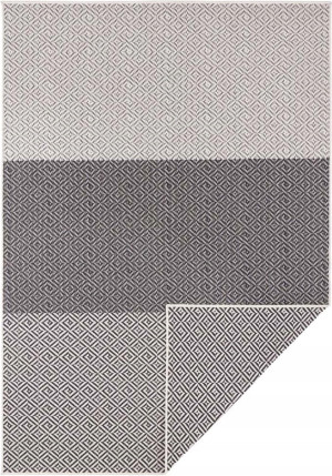 Czarny dywan na taras, Bougari Borneo 80x150 cm