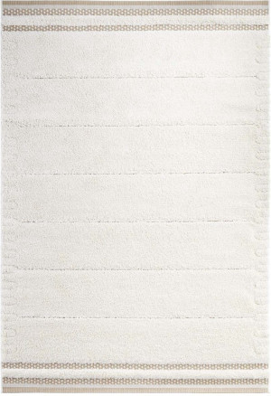 Kremowy dywan Shaggy Boho z frędzlami, Mint Rugs Cassidy 80x150cm