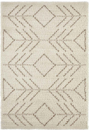 Beżowo brązowy dywan SHAGGY Boho Mint Rugs Toboso 120x170cm
