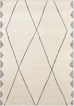 Kremowy pluszowy dywan boho Elle Decor 120x170cm