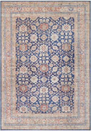 Granatowy dywan orientalny Ell Decor Mahal 200x290cm