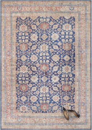 Granatowy orientalny dywan Elle Decor Mahal 80x150cm
