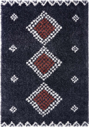Gruby dywan SHAGGY grafitowy boho, Mint Rugs Cassia 200x290cm