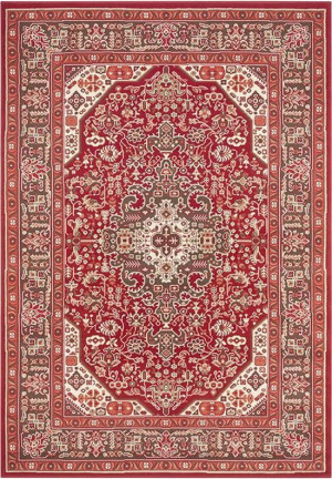 Tradycyjny czerwony dywan Tapeso 80x150cm