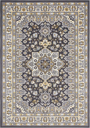 Tradycyjny dywan szaro żółty Nouristan 80x150cm