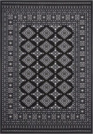 Tradycyjny dywan czarno biały Nouristan 80x150cm