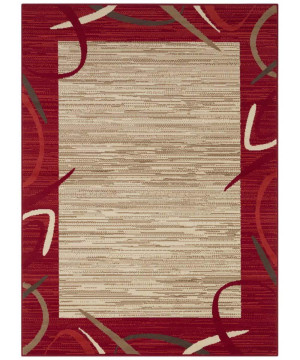 Nowoczesny dywan czerwono beżowy Hanse Home 80x150cm