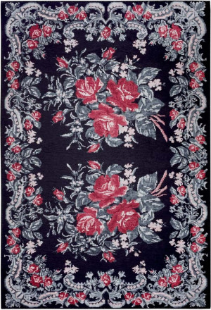 Orientalny czerwono-czarny dywan Nouristan Rozenkelim 160x230cm