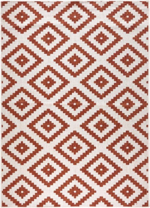 Dywan dwustronny,płasko tkany,sznurkowy, zewnętrzno-wewnętrzny Bougari Malta,rudy 120x170cm