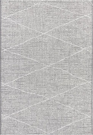 Dywan szary płasko tkany-sizal,zewnętrzno wewnętrzny Ell Decor 80x150